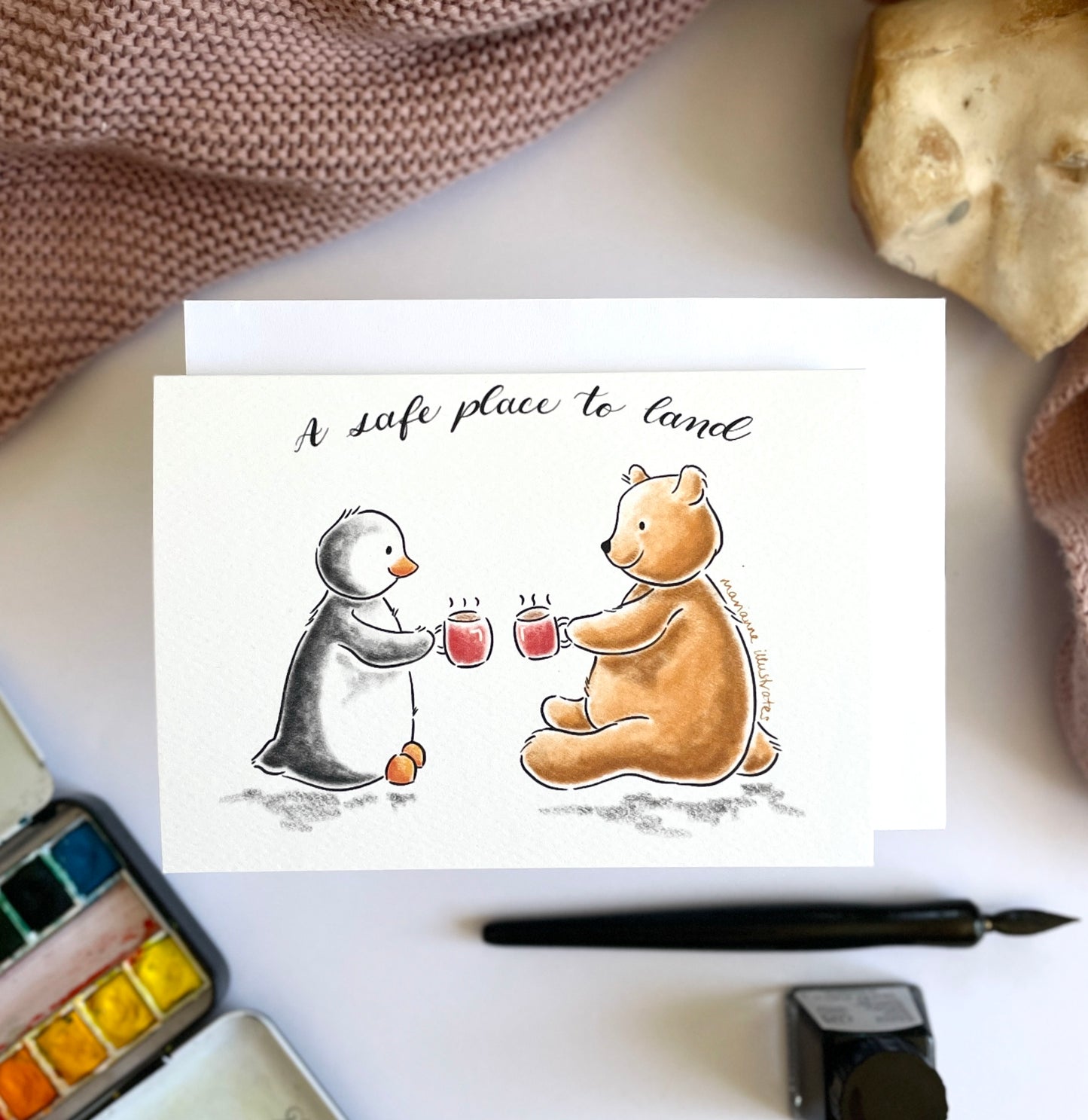 A Safe Place To Land Greetings Card