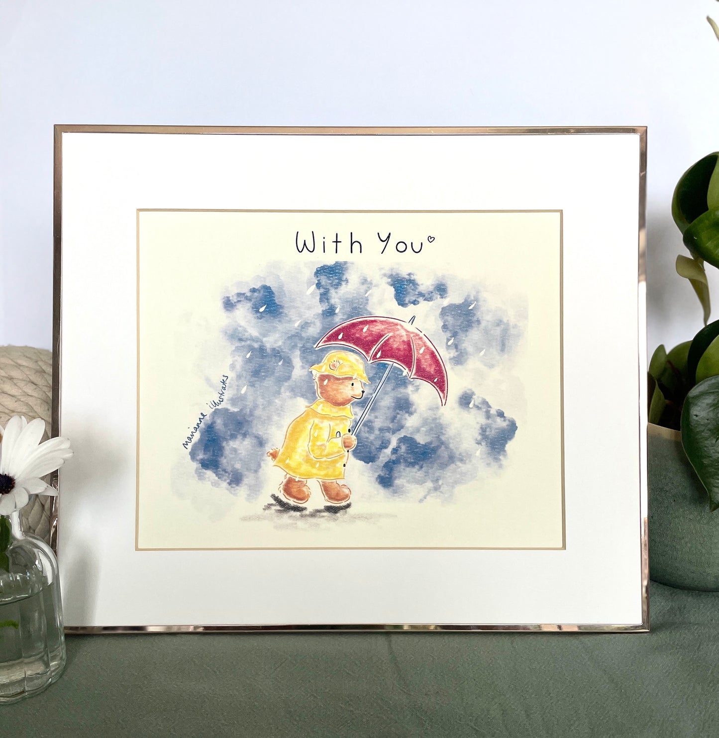 With You Art Print