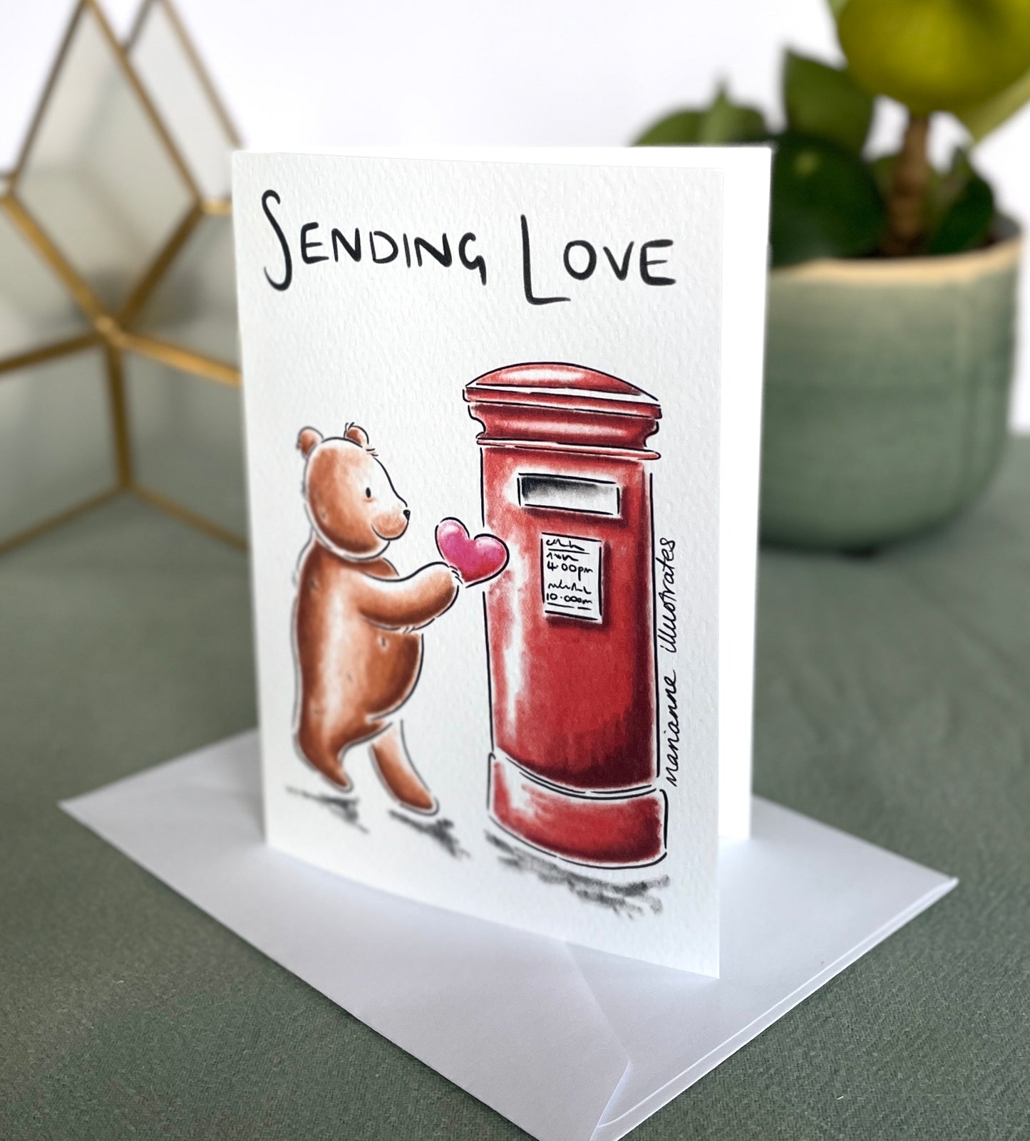 Sending Love Greetings Card