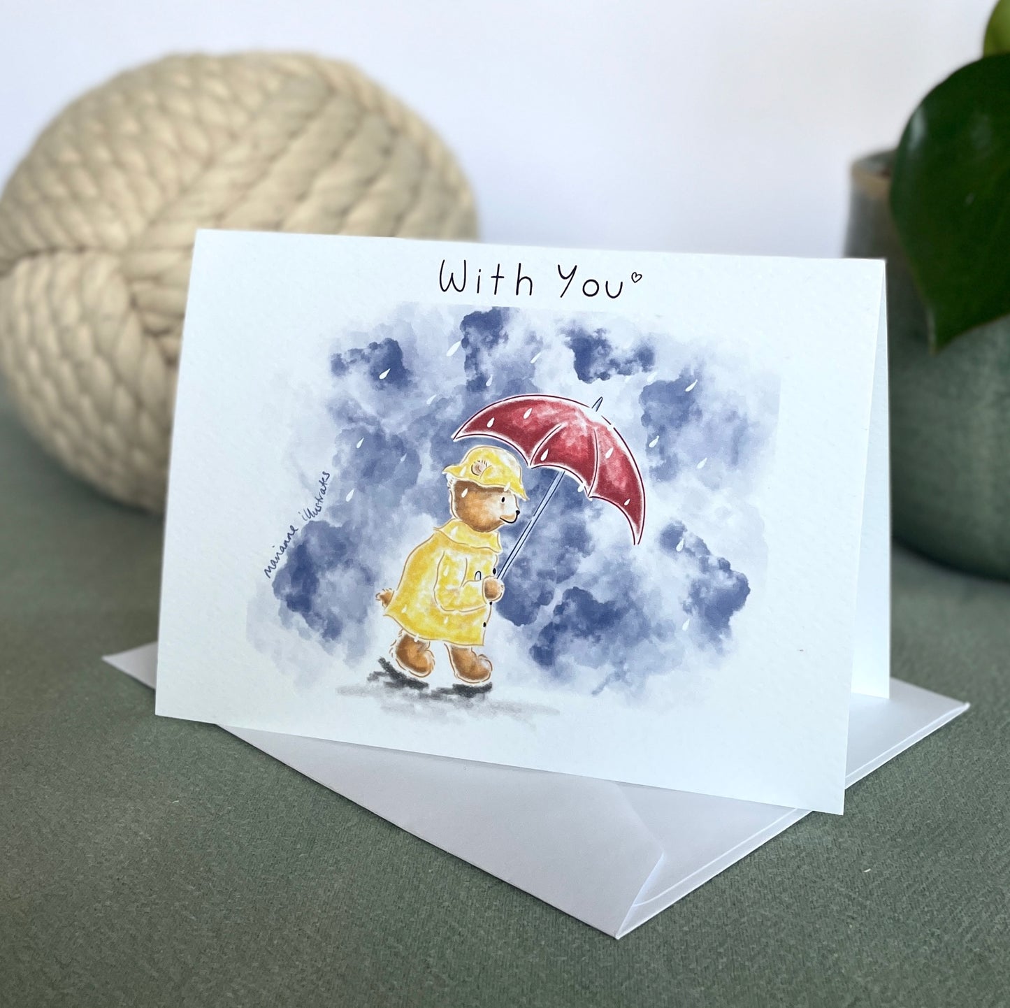 With You Greetings Card