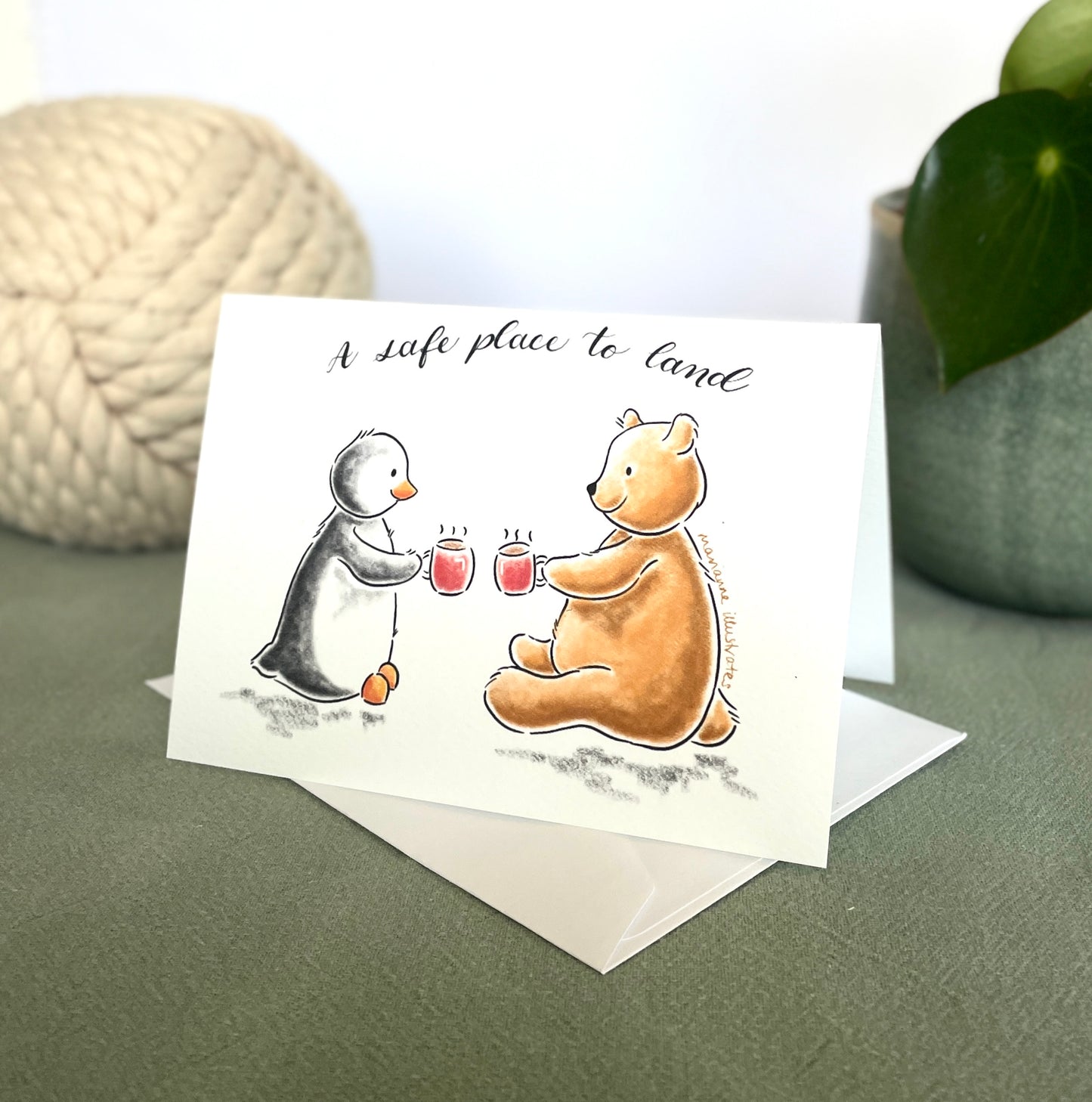 A Safe Place To Land Greetings Card