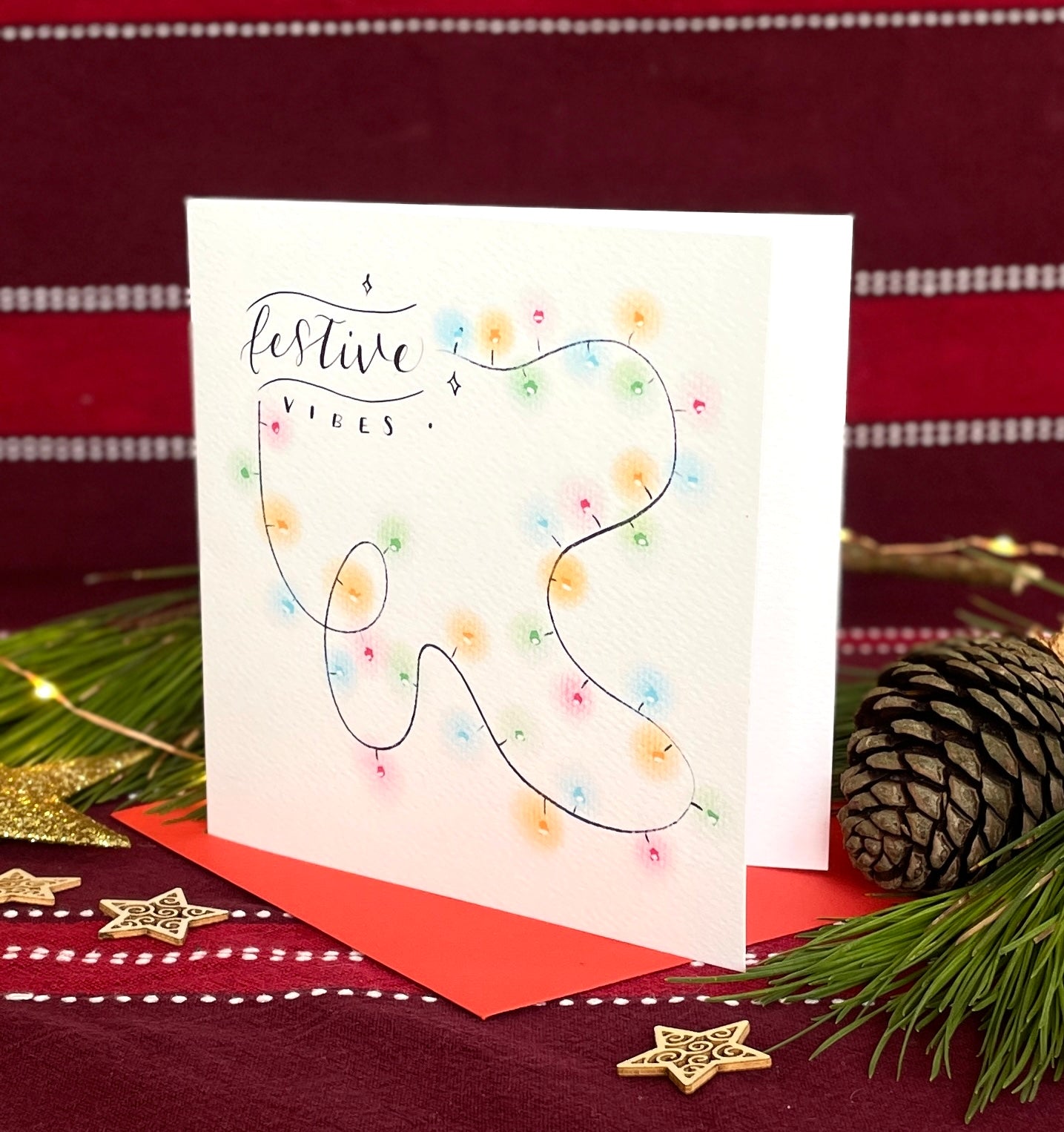 Festive Vibes Christmas Card