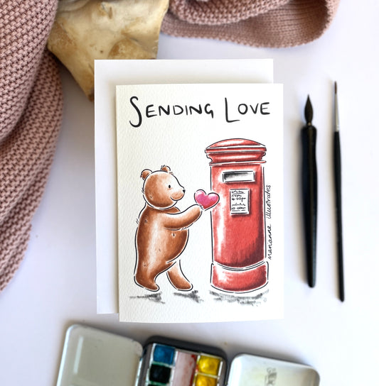 Sending Love Greetings Card