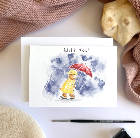 With You Greetings Card
