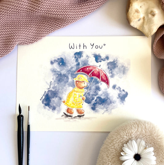 With You Art Print