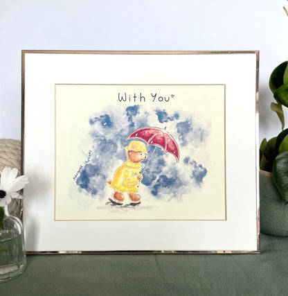 With You Art Print