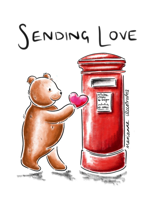 Sending Love Greetings Card